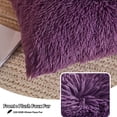 thumbnail image 3 of Funda de almohada decorativa LIFEREVO, 45 x 45 cm, piel sintética, color morado, 3 of 7