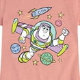thumbnail image 3 of Disney - Buzz Space Collage - Toddler & Youth Girls Short Sleeve Graphic T-Shirt, 3 of 5