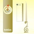 thumbnail image 3 of Bolsius 10 Inch Ivory Tapered Unscented Holiday Candles for Wedding, Memorial, Spa, Party, Household Decoration - 7.5 Hours Slow Burning Smokeless Taper Candle - Pack of 30, 3 of 6