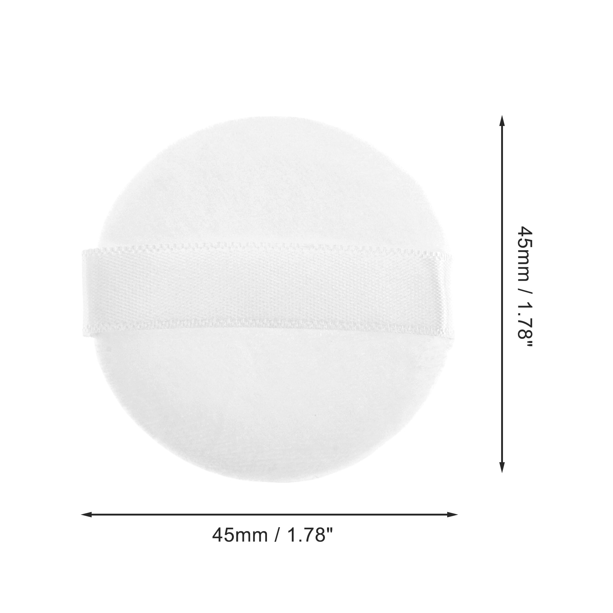 Unique Bargains 1 Pc Round Makeup Puff for Travel Daily Use [1.78"x0.39"] White