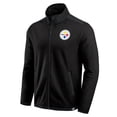 thumbnail image 2 of Men's Darius Rucker Collection by Fanatics Black Pittsburgh Steelers Color Block Polar Fleece Full-Zip Jacket, 2 of 5
