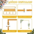 thumbnail image 4 of Arcos para Decoración de Globos, Arco Metálico para Globos de Fiesta, con Base de Llenado de Agua, para Bodas, Fiestas y Decoraciones de Fondo de Jardín (Dorado), 4 of 4