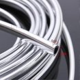 thumbnail image 1 of 6m Car Door Chrome Moulding Trim Strip Edge Scratch Guard Protector Cover Strip Roll Chrome Styling, 1 of 5