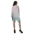 thumbnail image 6 of Moomaya Long Sleeve Shirt Women Printed Plus Size Dresses Rayon Short Tunic Tops, 6 of 6