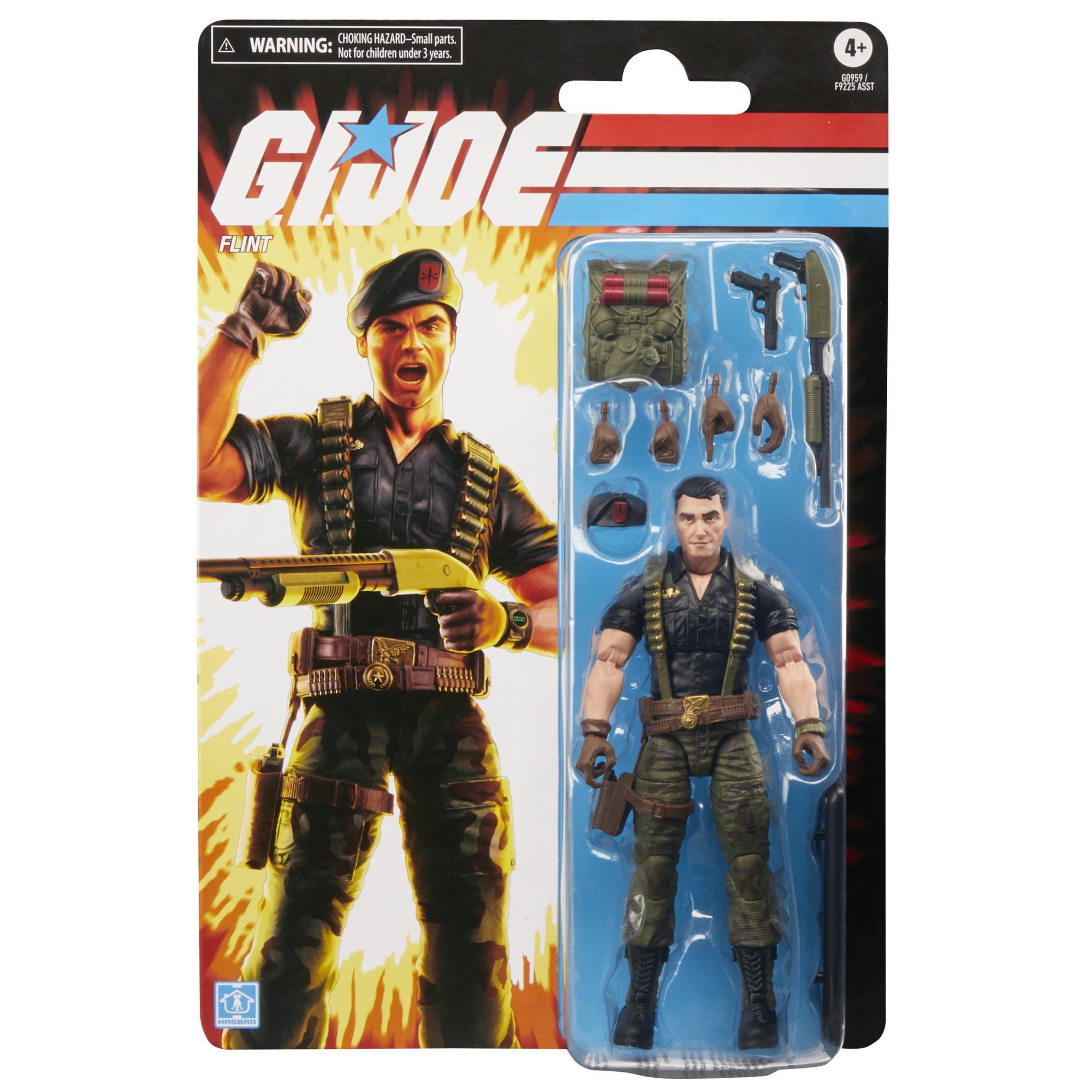 G.I. Joe Classified Series Retro Cardback, Flint, 6” Action Figure