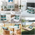 thumbnail image 4 of Outdoor Waterproof Throw Pillow Covers Set of 2 Nautical Anchor Decorative Pillowcases Square Outdoor Pillows Cushion Case 16x16 Inch Vintage Turquoise Wood Grain Patio Pillows for Couch Sofa Bed, 4 of 9