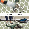 thumbnail image 5 of Morocco Sage Green Outdoor Rug for Patio/Deck/Porch, Non-Slip Large Area Rug 4 x 6 Ft, Cute Dinosaur Bike Vintage Indoor Outdoor Rugs Washable Area Rugs, Reversible Camping Rug Carpet Runner, 5 of 8