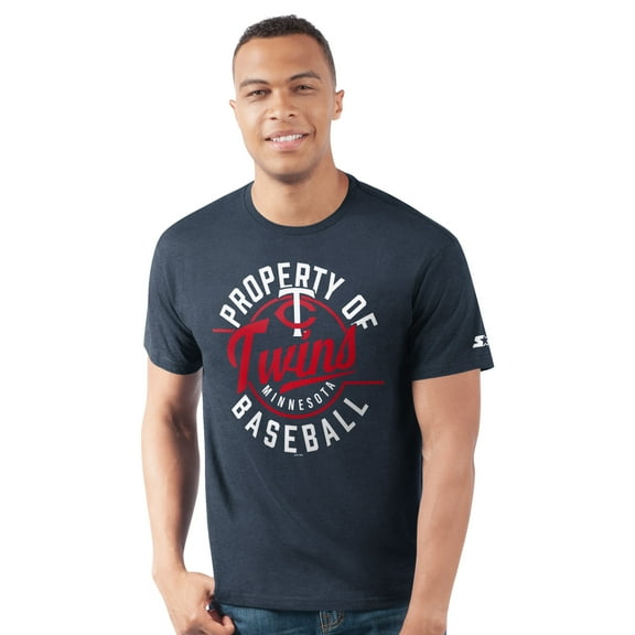 Men's Starter Navy Minnesota Twins Prime Time Property Of T-Shirt