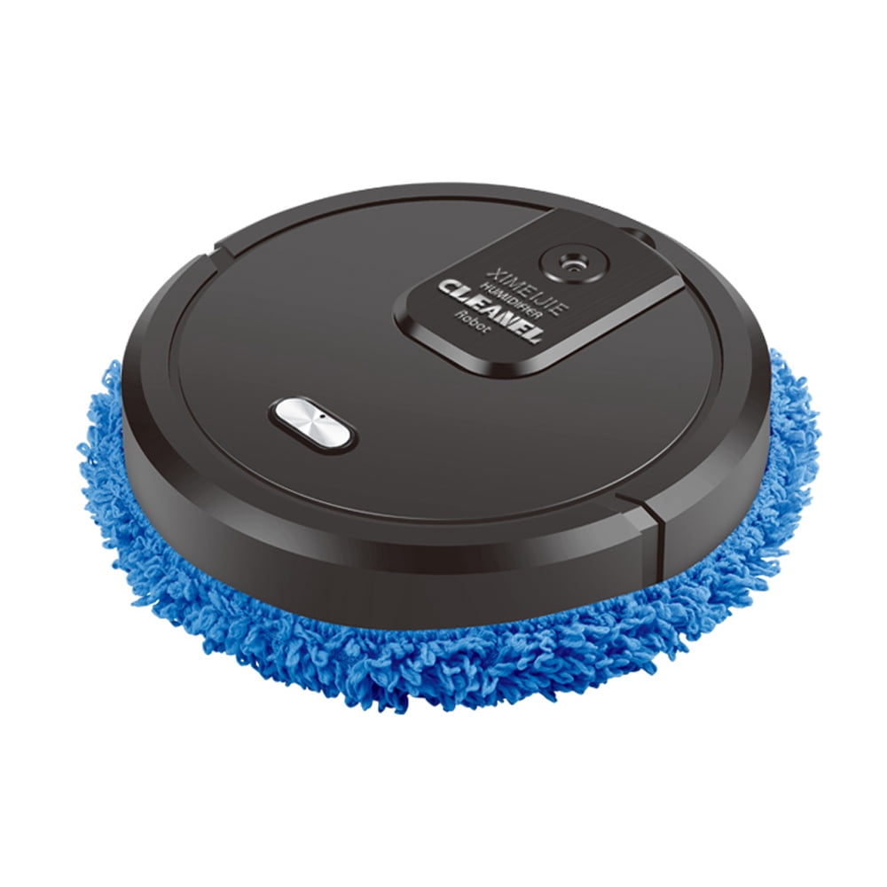 Intelligent Dry and Wet Mopping Machine Spray Sweeping Robot, Black