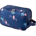 thumbnail image 1 of Ladies Toiletry Bag Large Travel Toiletry Bag Waterproof Cosmetic Bag with 3 Compartments, 1 of 5