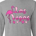 thumbnail image 4 of Inktastic Las Vegas Flamingo Silhouette in Pink Long Sleeve T-Shirt, 4 of 5