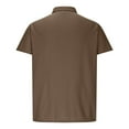 thumbnail image 5 of hotojiny Golf Shirts for Men Solid Color Short Sleeve Performance Work Tee Button Collared Athletic Training Summer Tops, 5 of 6