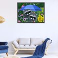 thumbnail image 2 of Cuadros Decorativos Diamante pintura 5D dibujos animados mapaches DIY taladro redondo completo decoración trabajo hecho a mano Ehuebsd Nuevos Originales, 2 of 5