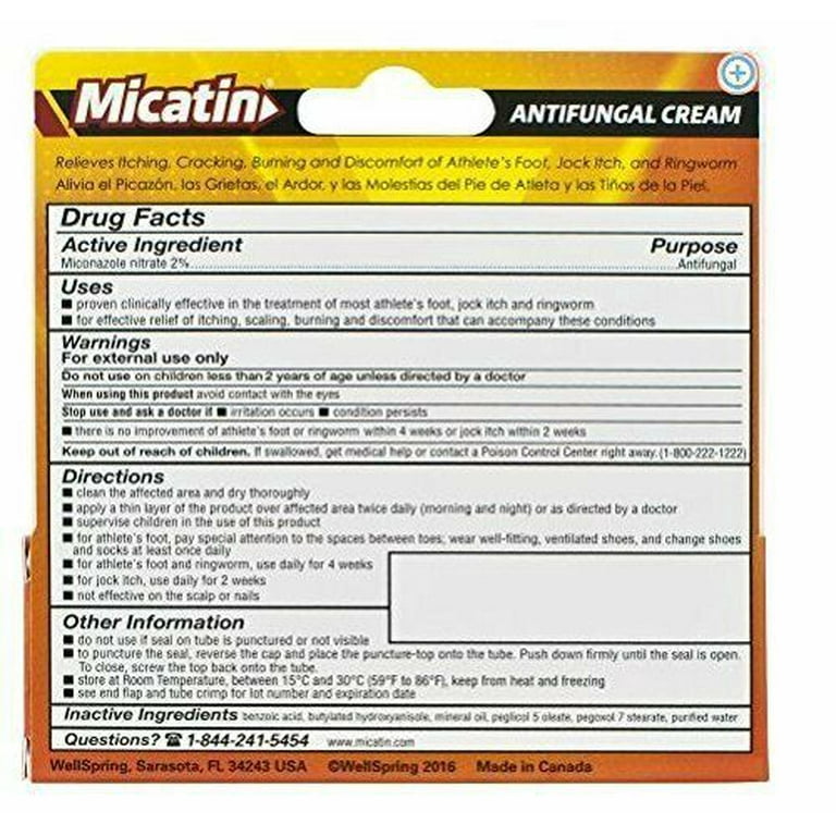 Micatin Athlete's Foot, Jock Itch, And Ringworm Antifungal, 42 OFF