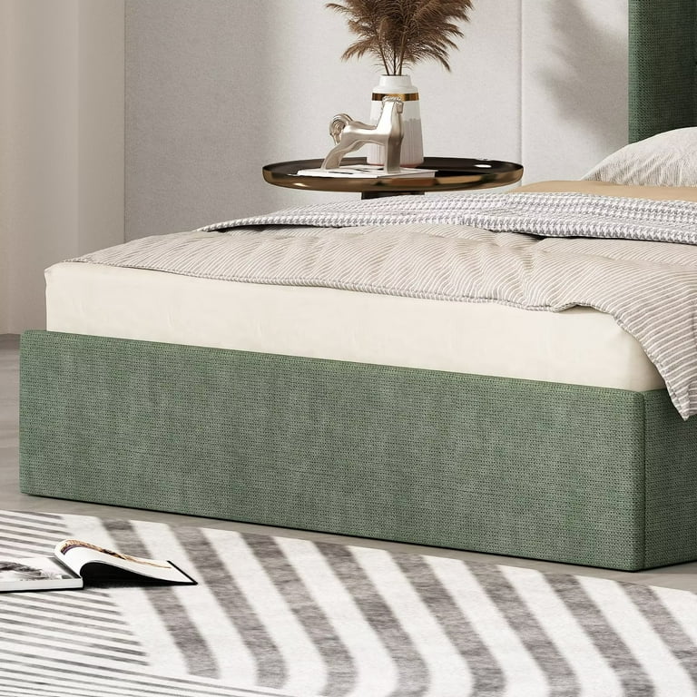 Walmart Queen Size Upholstered Platform Bed with Hydraulic Lift