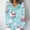 Multicolor, variant on asdoklhq Christmas Sweaters for Women Ladies' Fashionable and Casual Christmas Printed Long Sleeved Hooded Top Long Sleeved V-neck Top/shirt Multicolor XL
