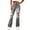 *Gray, variant on Women's High Waist Ripped Flare Jeans,Vintage Distressed Bootcut Denim Pants Gray,Women's Plus L