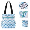 thumbnail image 4 of HAWEE Floral Tote Bag Large Shoulder Bag with Multi Pockets for Gym Travel Beach Daily Bags, 4 of 7