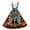 Cyan, variant on Halloween Womens Dresses Pumpkin Ghost Witch Print Cocktail Dresses Lightweight Crewneck 50's Dress Sleeveless Yellow Halloween Outfits Yellow M