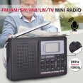 thumbnail image 2 of Récepteur Radio Monde Numérique Portable à Bande Complète AM/FM/SW/MW/LW Radio + Réveil, 2 of 8