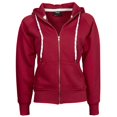thumbnail image 2 of Jays Tee - Chaquetilla con cremallera completa y capucha para mujer (Negro) Tee Jays UTBC3320_black, 2 of 3