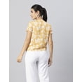 thumbnail image 3 of Moomaya Womens Printed Round Neck, Short Puffed Sleeves Casual Top, 3 of 8