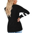 thumbnail image 4 of SWQZVT Womens Tshirts Loose Fit Long Sleeve Shirt for Women Casual Fall Tunic Tops Crew-Neck Shirt Blank Tees Blouses, 4 of 4