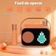 thumbnail image 2 of Bocina Portátil JYX, Altavoz Bluetooth con 15 Animaciones, Voz Mágica y Divertida, Altavoz Inalámbrico para Fiestas, D58O-T (Naranja), 2 of 8