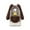 Brown, variant on Kiijoy Kids Art Smock Cute Graphic Waterproof Long Sleeve Painting Apron, Sizes 9-12