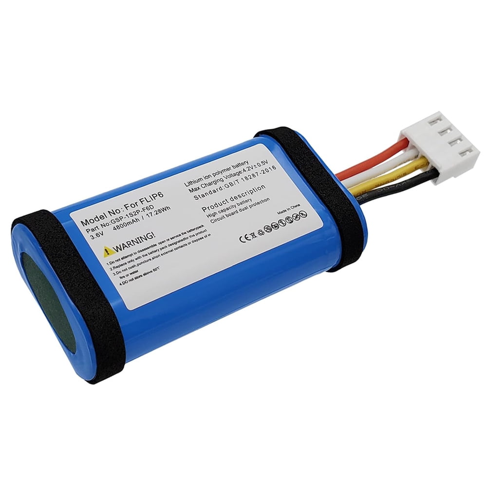 GSP-1S2P-F6D Battery Replacement for JBL Flip 6 Bluetooth