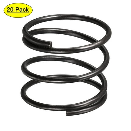 

1.2mm Wire Dia 18mm Outer Diameter 15mm Long Compression Springs Black 20pcs