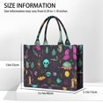 thumbnail image 3 of Large Capacity Tote Bag,Mystical Halloween Pattern Handbag Fashion Luxury Tote Bag,15.7"x13"x 5.1" Inches,Laptop Compatible, 3 of 6