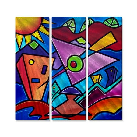 All My Walls Martinis by Thomas Fedro 3 Piece Original Painting Set