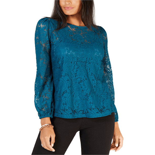 Blusa con cordón en la cintura Michael Kors azul mediana Pull-over