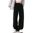 thumbnail image 2 of Baggy Jeans Women Y2K Low Rise Wide Leg Jeans High Waisted Denim Pants Teens Girls Aesthetic High Street Hip Hop Streetwear, 2 of 7