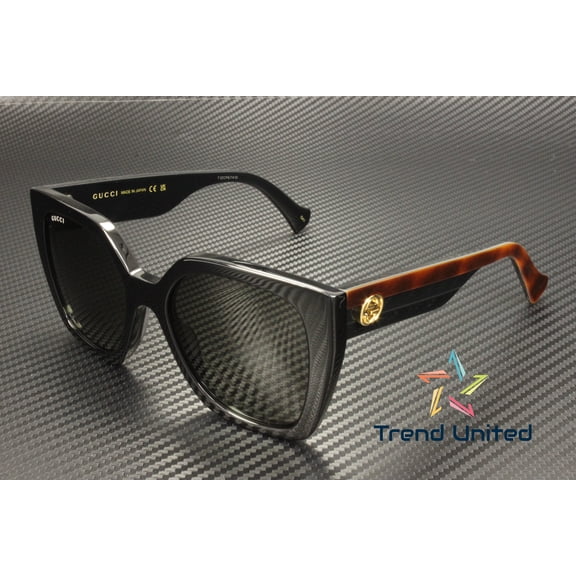 GUCCI GG1300S-001-55 Sunglasses Size 55mm 145mm 19mm black Women NEW