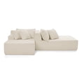 thumbnail image 5 of AOOWOW 82.5” Oversized Double Lounge Chaise,velvet Sofa Bed,Upholstered Boneless Cloud Sofa Deep Seat,No Assembly Required, 5 of 9