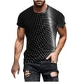 thumbnail image 2 of Mefallenssiah Hauts pour Hommes, Liquidation T-Shirt à Manches Courtes Imprimé Col Rond Mode Décontractée Manches Courtes, 2 of 5