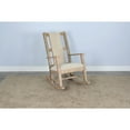 thumbnail image 4 of Sunny Designs Marina Mahogany Rocking Chair with Cushion Seat & Back in Beige, 4 of 5