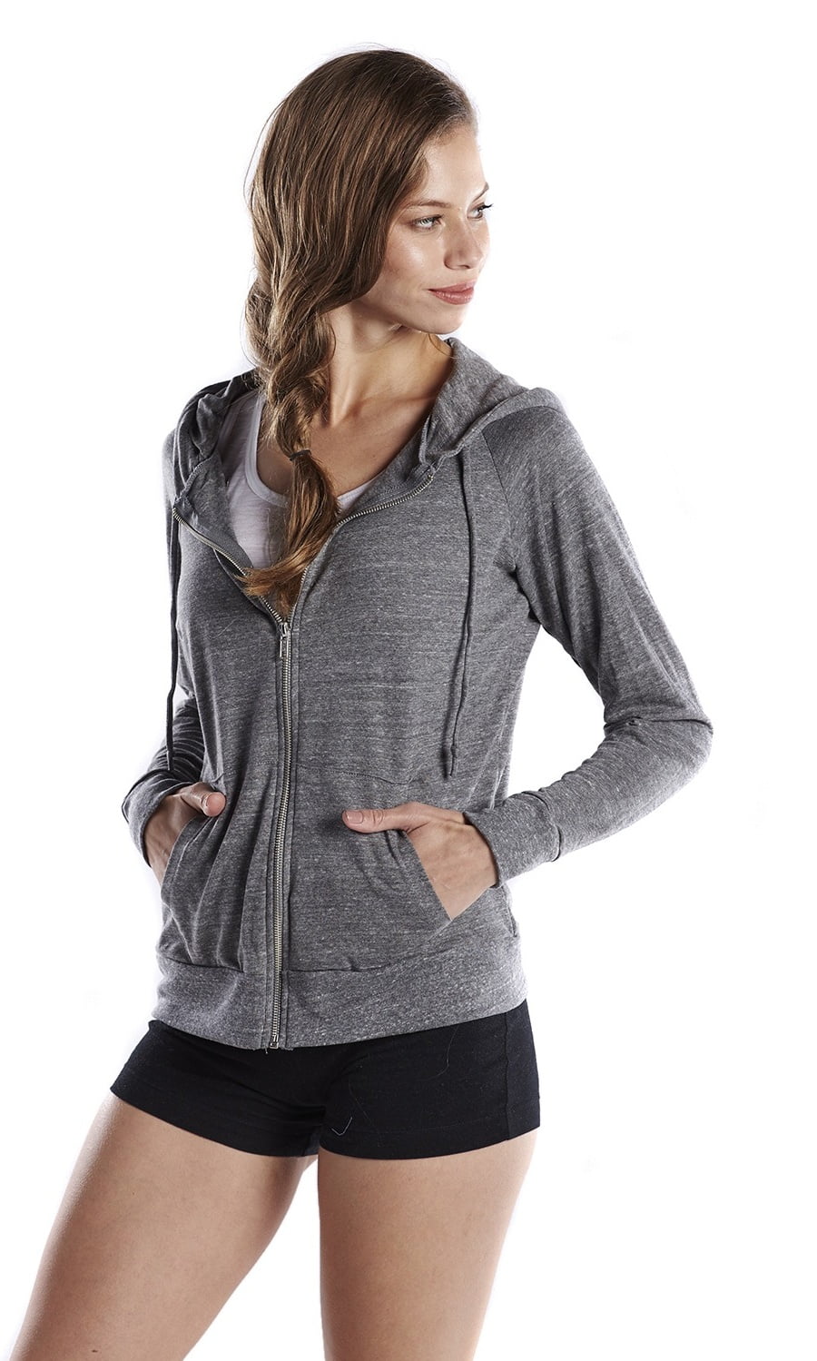 usa pro long sleeve zip top ladies