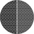 thumbnail image 1 of Ahgly Company Indoor Round Patterned Battleship Gray Area Rugs, 4' Round, 1 of 6