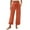 Orange, variant on USNSM Women's Wide Leg Lounge Pants with Pockets Lightweight High Waisted Palazzo Adjustable Tie Knot Flowy Trousers Orange XXL