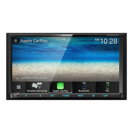 Kenwood - 7" - Android Auto/Apple® CarPlay™ - Built-in Bluetooth - In-Dash Digital Media Receiver - Black
