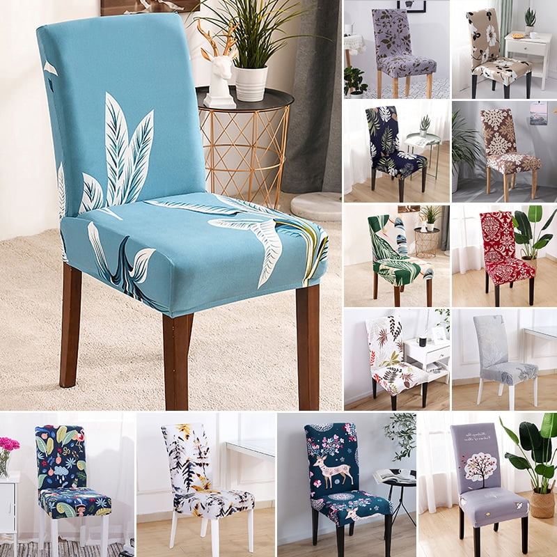 1/4/6pcs Dining Room Chair Covers Seat Slipcover for Kitchen Wedding Party Decor 
