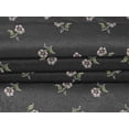 thumbnail image 4 of oneOone Velvet Gray Fabric Leaves & Flower Floral Sewing Craft Projects Fabric Prints By Yard 58 Inch Wide, 4 of 5