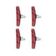 thumbnail image 2 of WORGEOUS 2 pares de bicicletas de ciclismo en bicicleta Mountain Road V Zapatas de freno Zapatas de frenado Bloques Accesorios de ciclismo para Sistema de frenos en V de MTB (rojo), 2 of 7