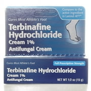 Terbinafine Hydrochloride AntiFungal Cream 1% (1 oz.) (Pack of 2)