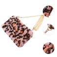 thumbnail image 3 of Sac pour Téléphone en Peluche Léopard Sac Bandoulière Mode pour Femme Dame, 3 of 5