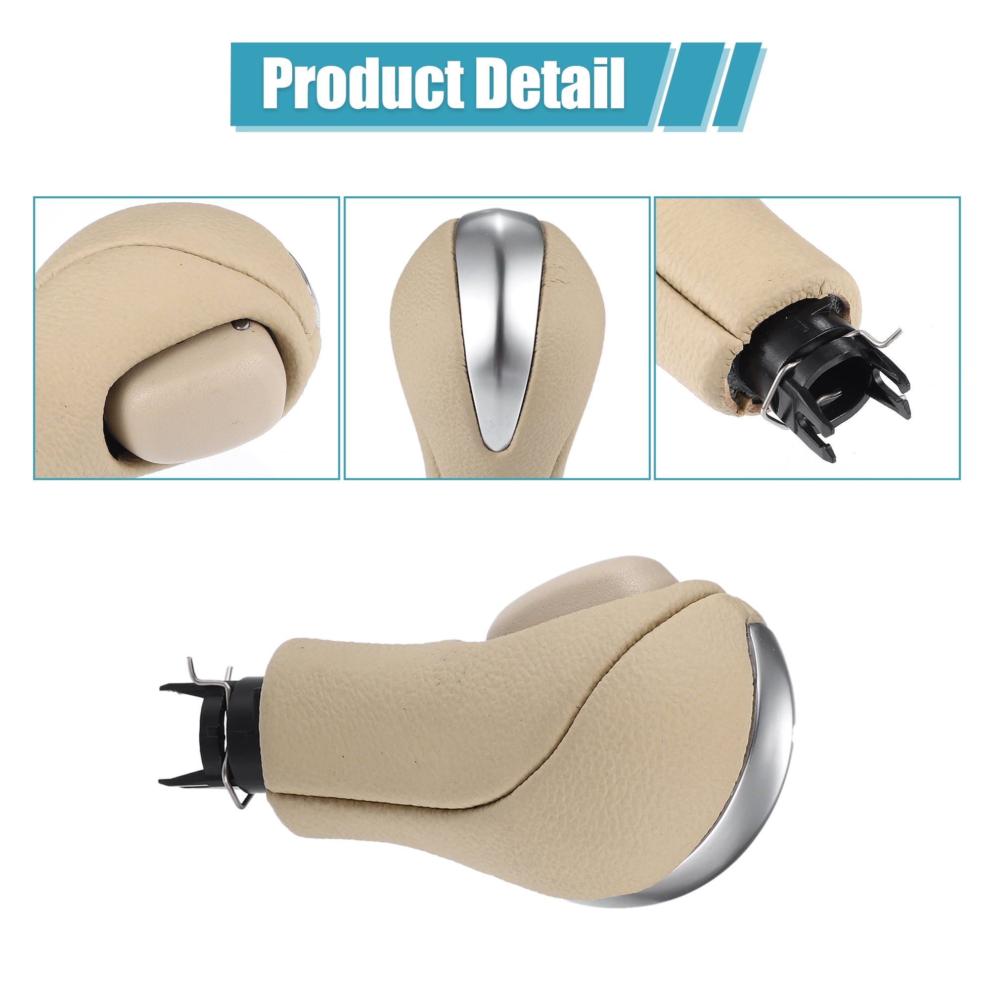 Unique Bargains Automatic Gear Shift Knob Handle for Infiniti EX35 FX35 FX50 G25 G35 G37 Q60 QX50 No.34910-1LA6C Beige