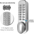 thumbnail image 3 of Mechanical Door Keyless Digital Layer Electroplating Anti Corros, 3 of 5